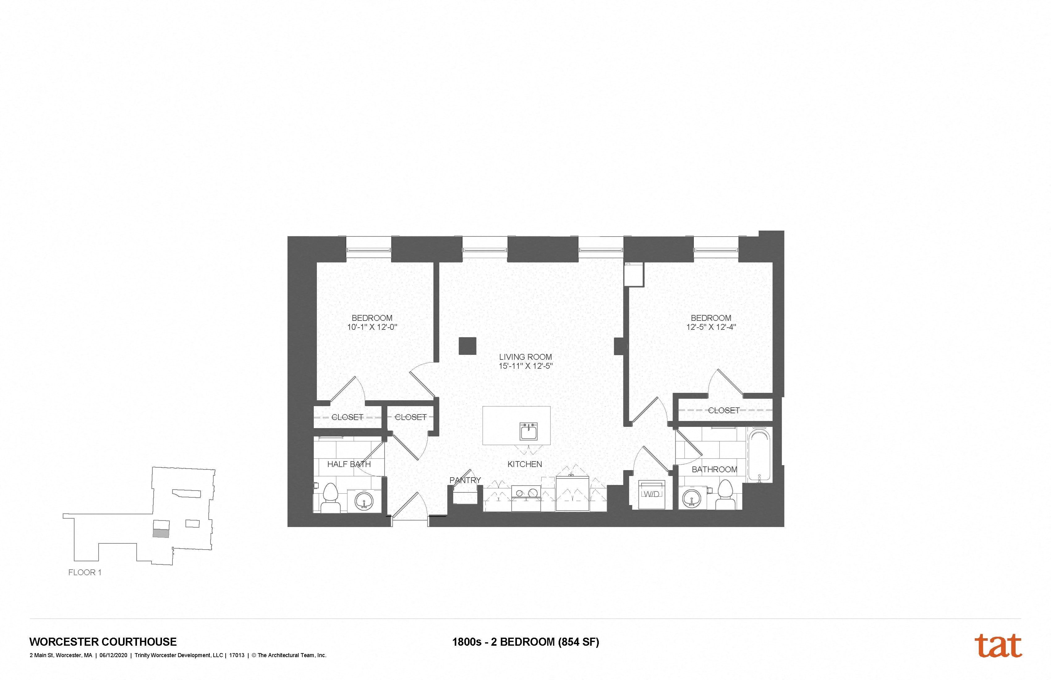 Floor Plans Apartments In Worcester, MA Courthouse Lofts